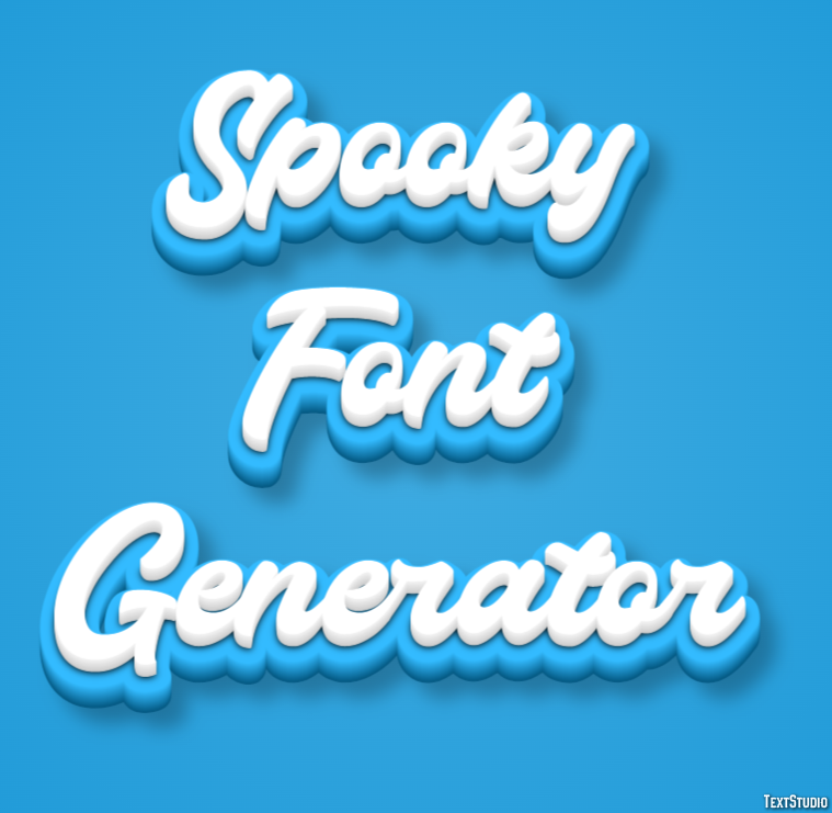 Spooky Font Generator Efekt tekstowy
