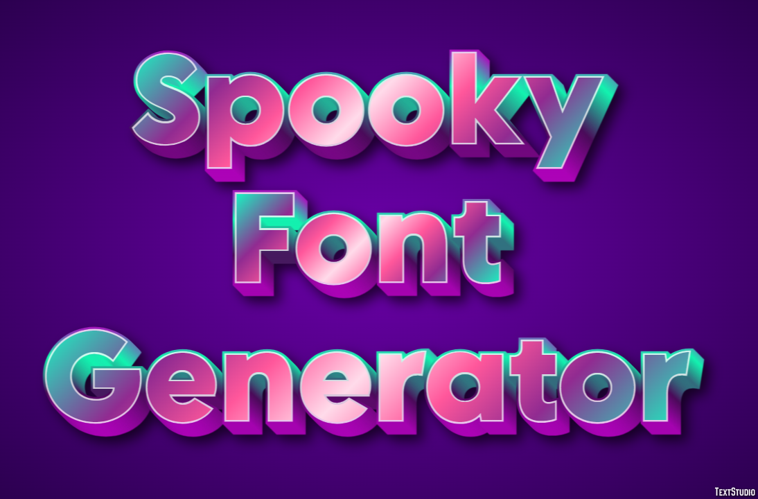 Spooky Font Generator Efekt tekstowy