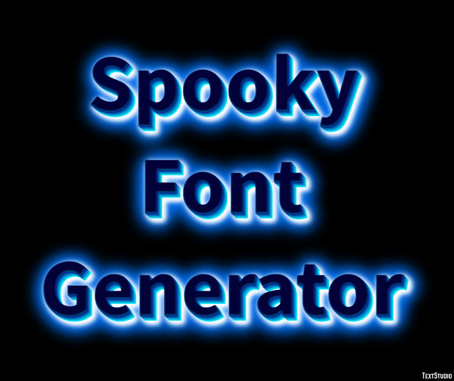 Spooky Font Generator Efekt tekstowy