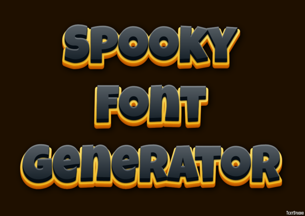 Spooky Font Generator Efekt tekstowy