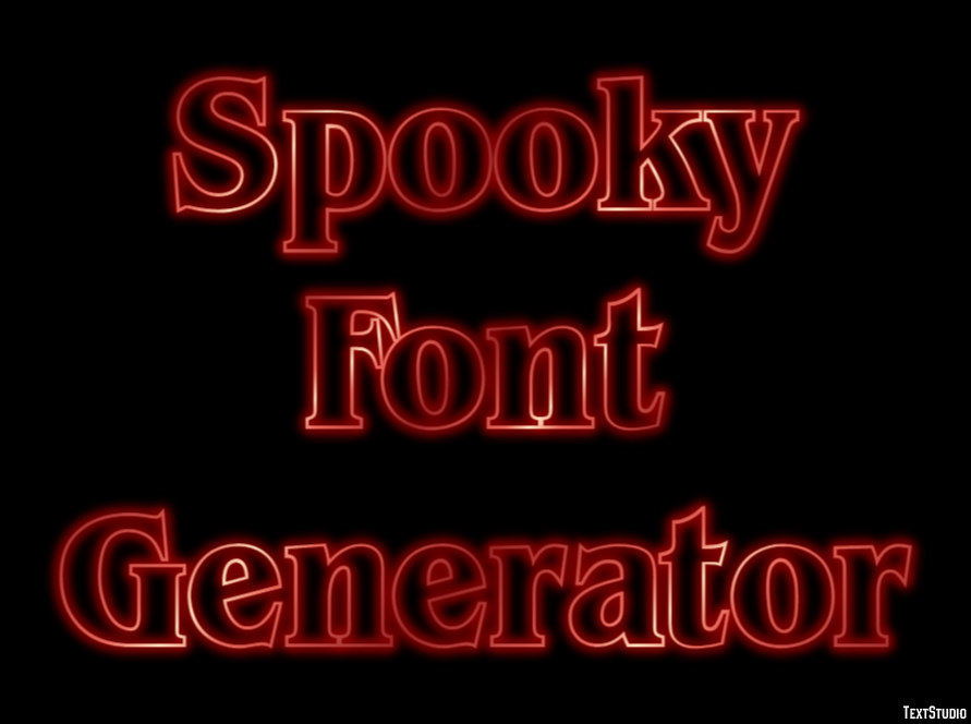 Spooky Font Generator Efekt tekstowy