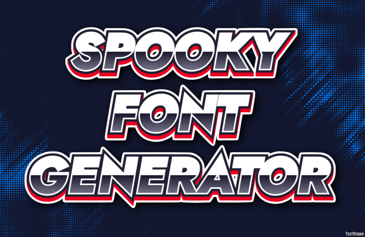 Spooky Font Generator Efekt tekstowy