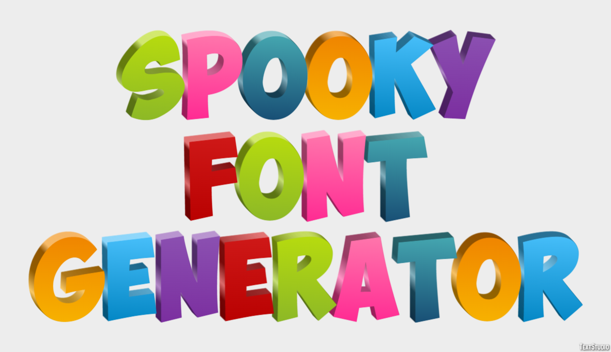 Spooky Font Generator Efekt tekstowy
