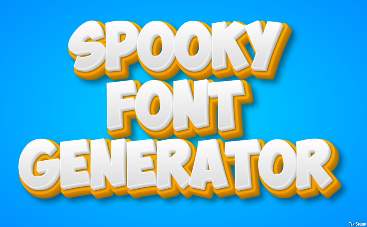 Spooky Font Generator Efekt tekstowy