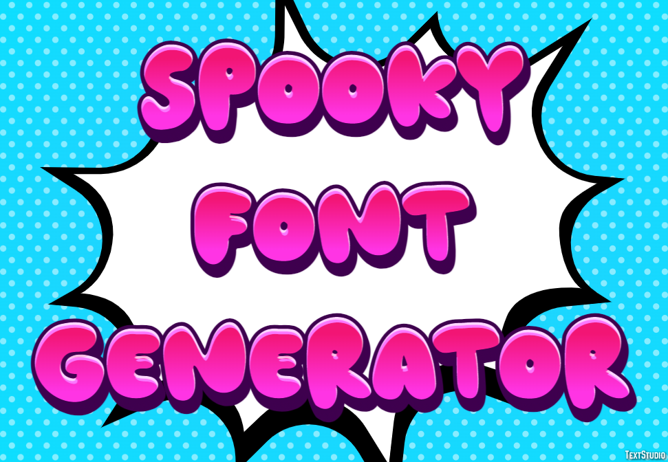 Spooky Font Generator Efekt tekstowy