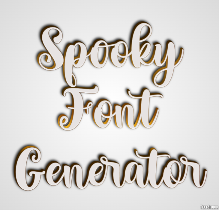 Spooky Font Generator Efekt tekstowy