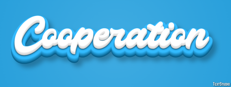 Cooperation Efecto de Texto