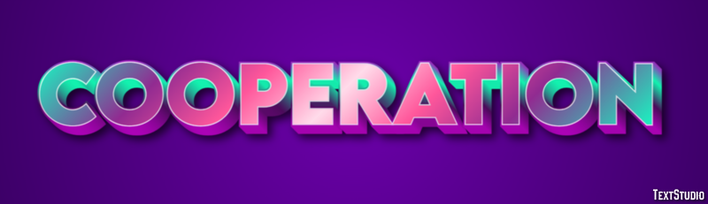 Cooperation Efecto de Texto