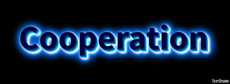 Cooperation Text Effect