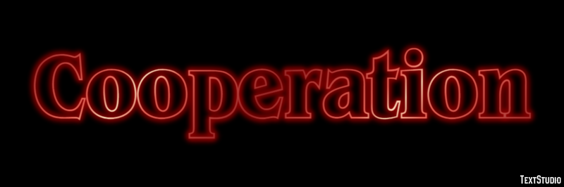 Cooperation Efecto de Texto