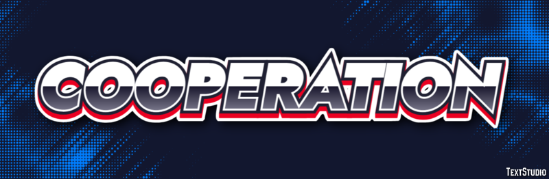 Cooperation Text Effect