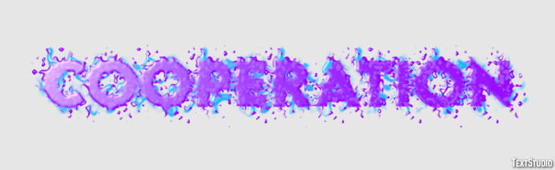 Cooperation Text Effect