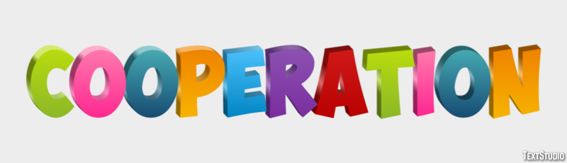 Cooperation Efecto de Texto