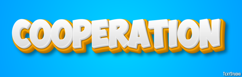 Cooperation Efecto de Texto