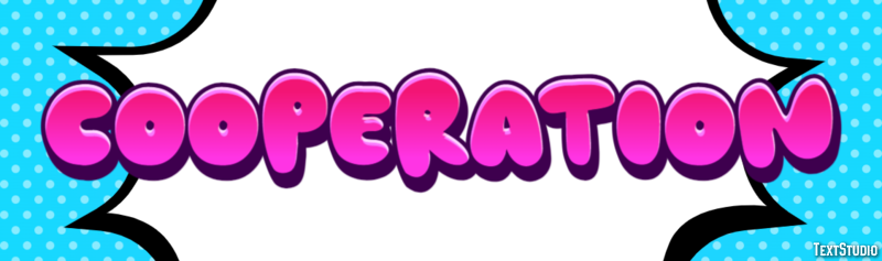 Cooperation Text Effect