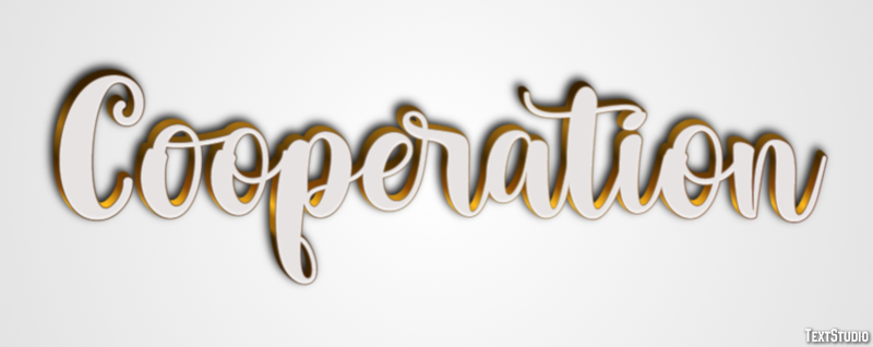 Cooperation Efecto de Texto