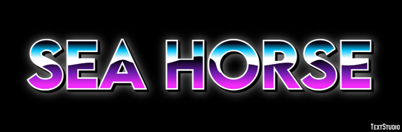 Sea horse Texteffekt