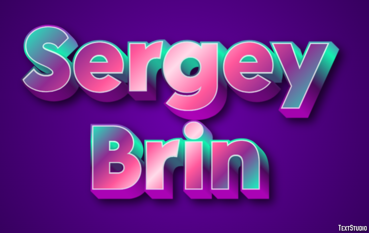 Sergey Brin Text Effect