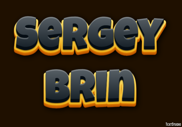 Sergey Brin Text Effect