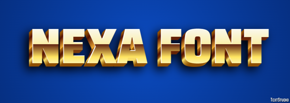 Nexa Font Efekt tekstowy