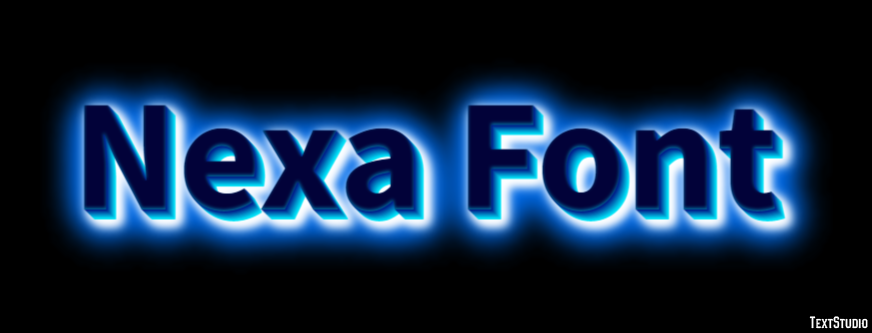 Nexa Font Efekt tekstowy