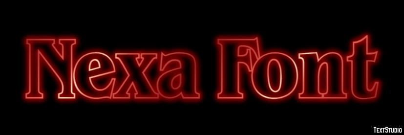 Nexa Font Efekt tekstowy