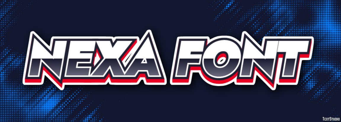 Nexa Font Efekt tekstowy