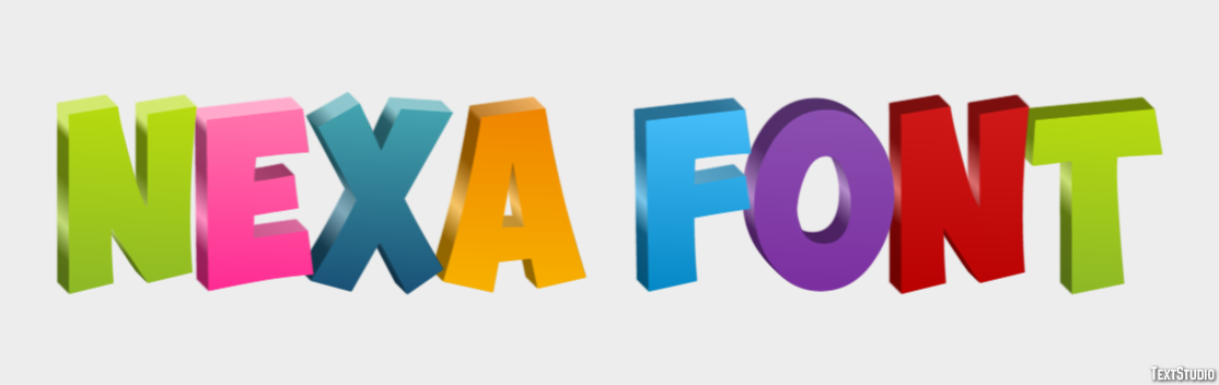 Nexa Font Efekt tekstowy