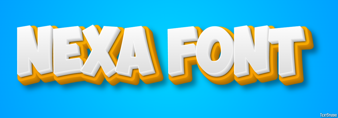Nexa Font Efekt tekstowy