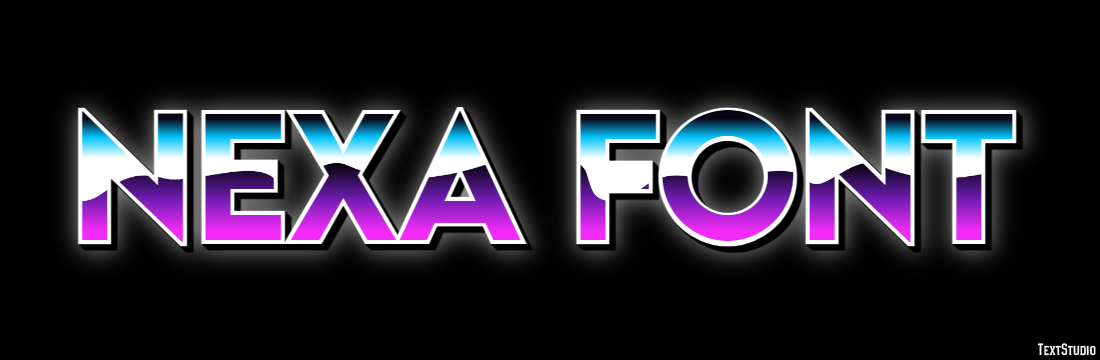 Nexa Font Efekt tekstowy