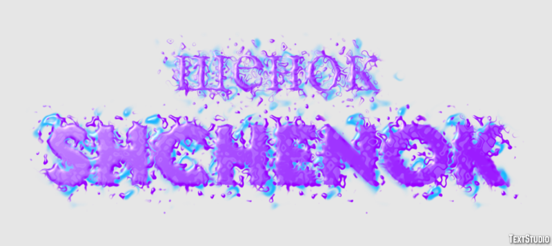 щенок shchenok Текстовый эффект