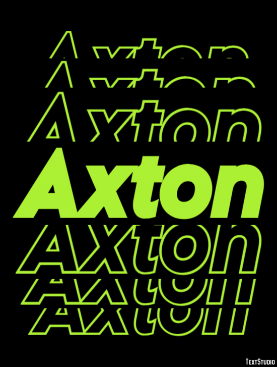 Axton Text Effect