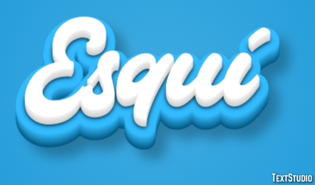 Esquí Текстовый эффект