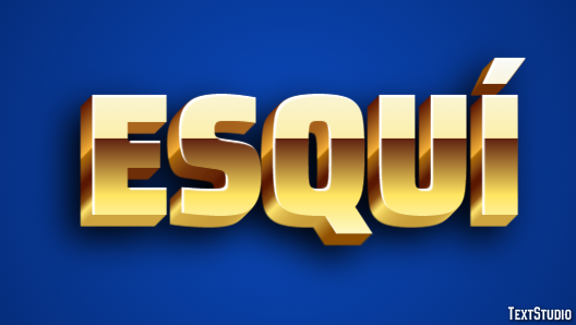 Esquí Текстовый эффект