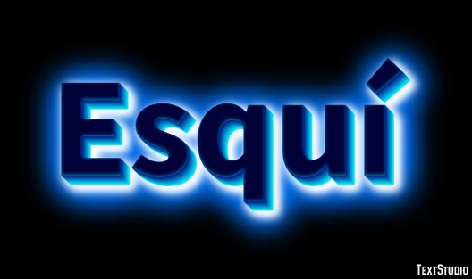 Esquí Текстовый эффект