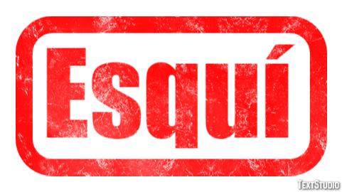 Esquí Текстовый эффект