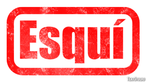 Esquí Effetto testo