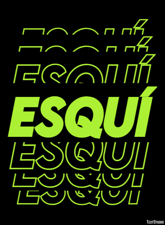 Esquí Effetto testo