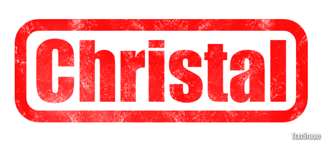 Christal Efecto de Texto