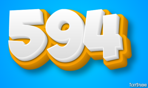 594 Efeito de texto