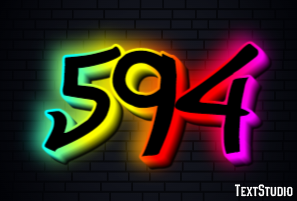 594 Efeito de texto