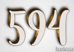594 Efeito de texto