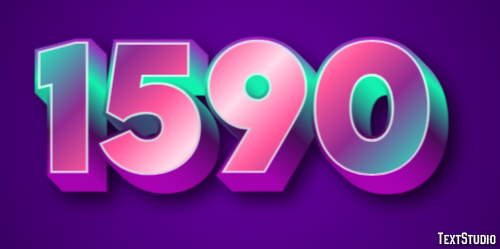 1590 Tekst Effect