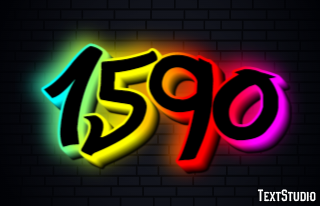 1590 Tekst Effect
