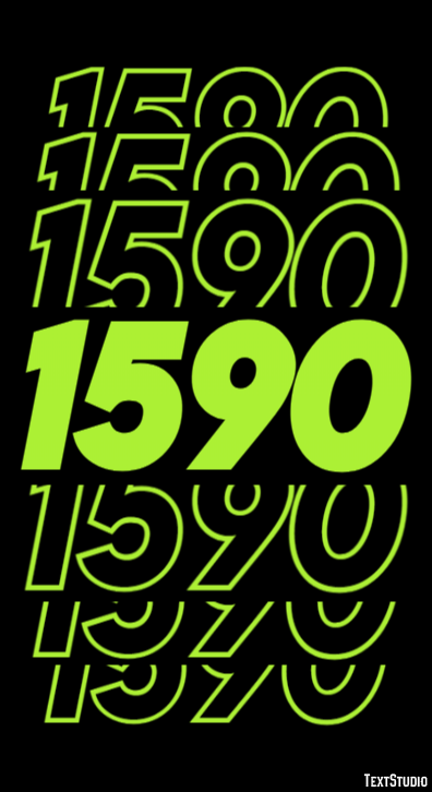 1590 Tekst Effect