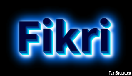 Fikri Efeito de texto