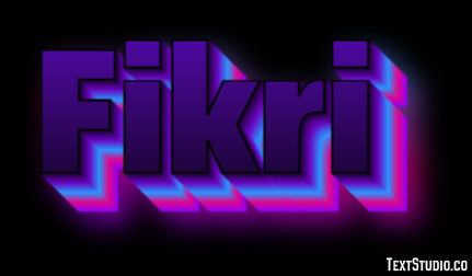 Fikri Efeito de texto