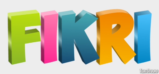 Fikri Efeito de texto