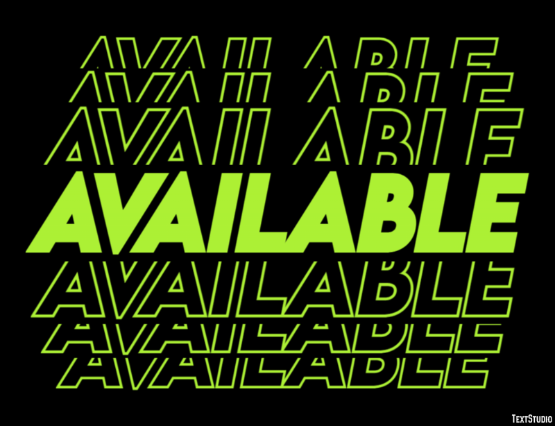Available Efecto de Texto
