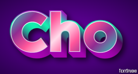 Cho Tekst Effect